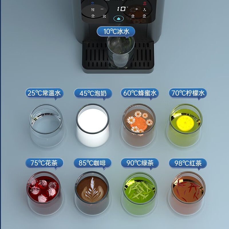 西屋（Westinghouse）台式即热式饮水机 小型饮水机家用 办公台式客厅台面即热饮水机 桌面茶吧机 WFH40-W2S制冷饮水机