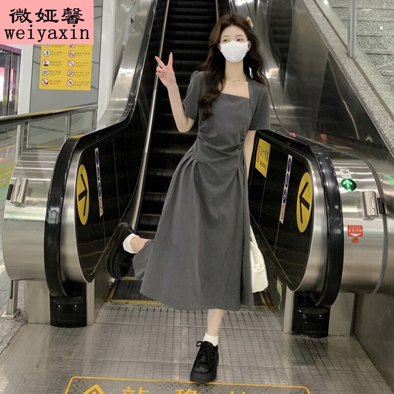 灰色(韩系穿搭 可甜可盐 甜辣 奶 s