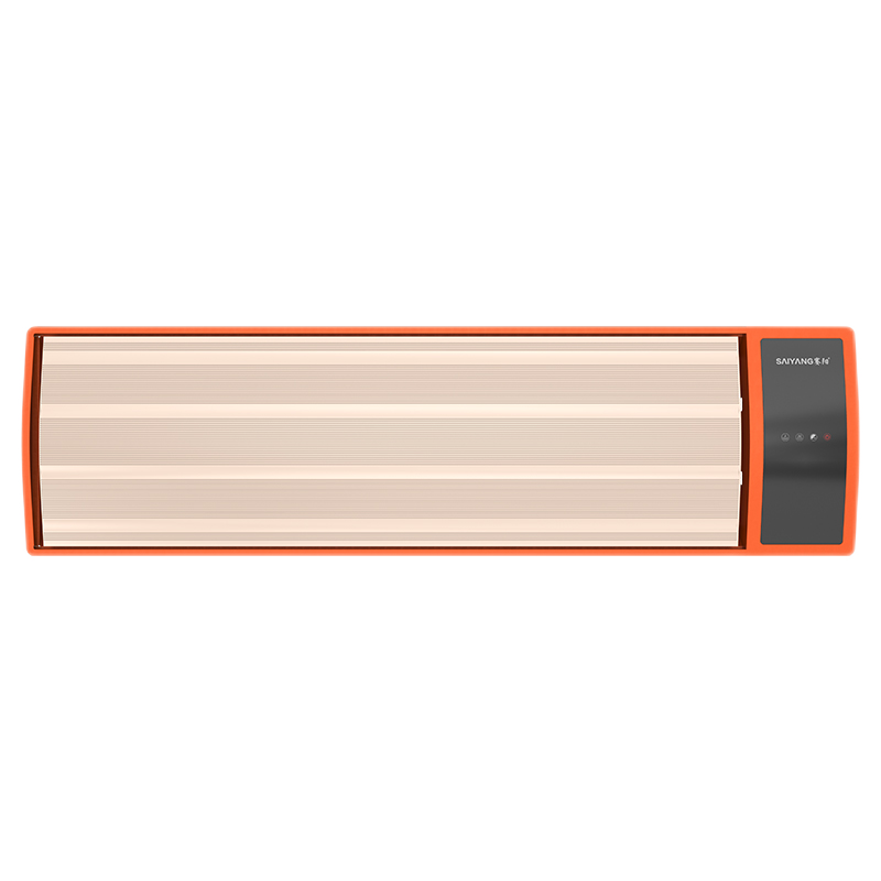 赛阳（saiyang） 智能远红外石墨烯取暖器大型商场工业采暖器家用壁挂电暖气大面积速热电热幕设备 阳橙色 3000W(智能两档)