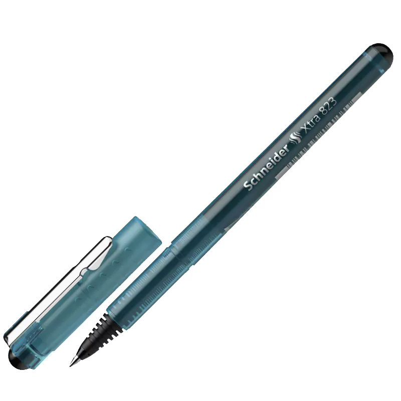施耐德（Schneider）針管中性筆 0.5mm黑芯順滑簽字筆大容量直液式水筆學(xué)生開學(xué)必備用品 823單支裝-透明藍(lán) 182303