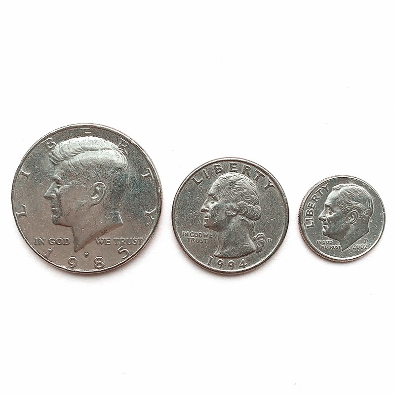 【捌零零壹】非全新 美国half dollar 50美分钱币 半美元 退出流通真