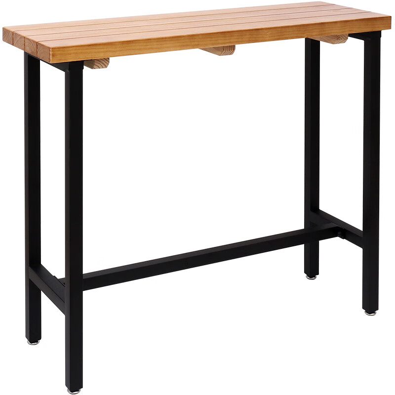 桌美式户外防腐木吧台桌阳台实木小 120长*40宽度*105高度(进口松木