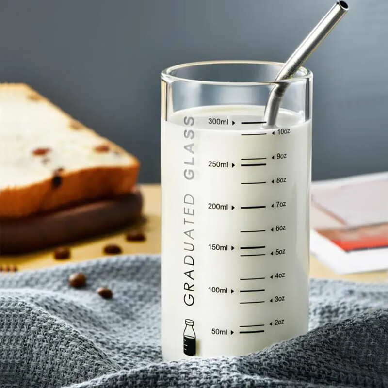 喜碧（Scybe）玻璃杯 牛奶杯耐热玻璃杯带刻度水杯果汁杯早餐牛奶杯朗尼300ml怎么样,好用不?