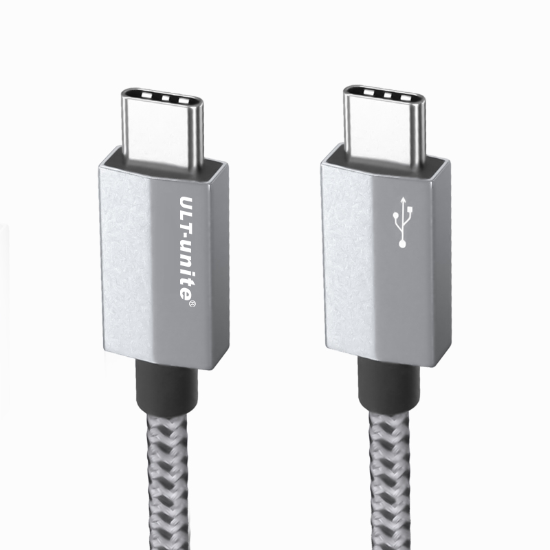 ultunite双头typec数据线pd100w快充线5a充电器线笔记本电脑macbook