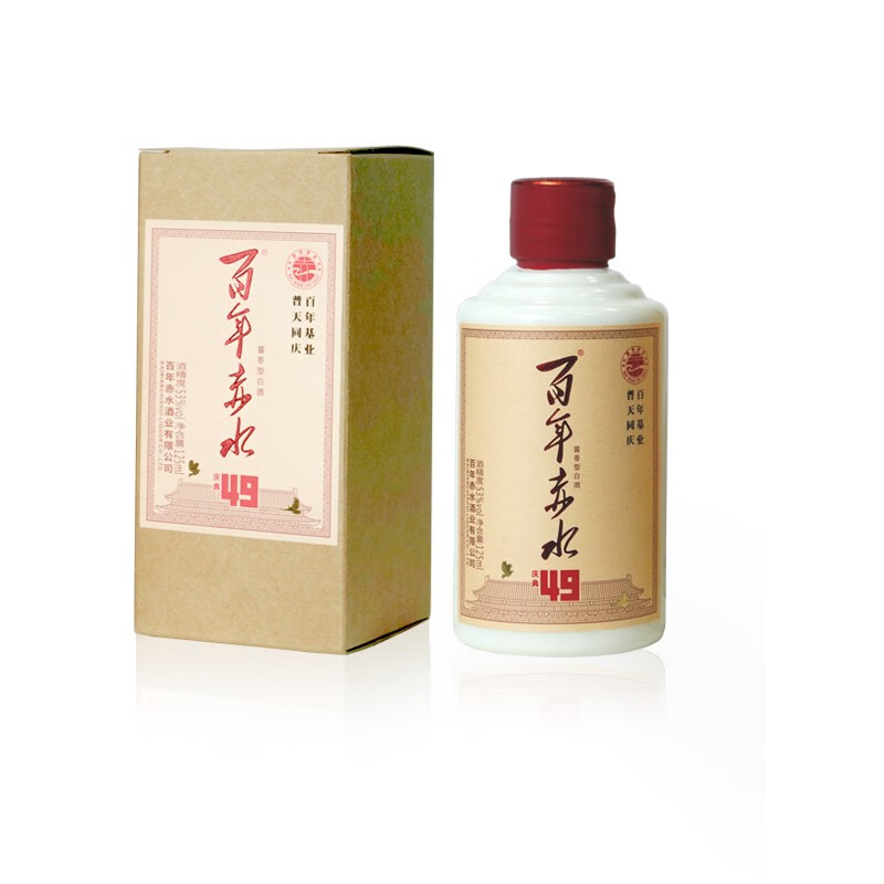百年赤水 1949庆典(15) 送礼佳品 贵州 坤沙酒 53度酱香型白酒 礼盒装 53度 125mL 1瓶 小酒款