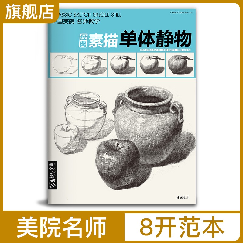 《素描单体静物》铅笔结构素描技法绘画美术画画入门基础教学教程教材