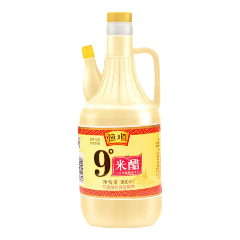 恒順米醋9°800ml涼拌提味炒菜腌制 不添加防腐劑