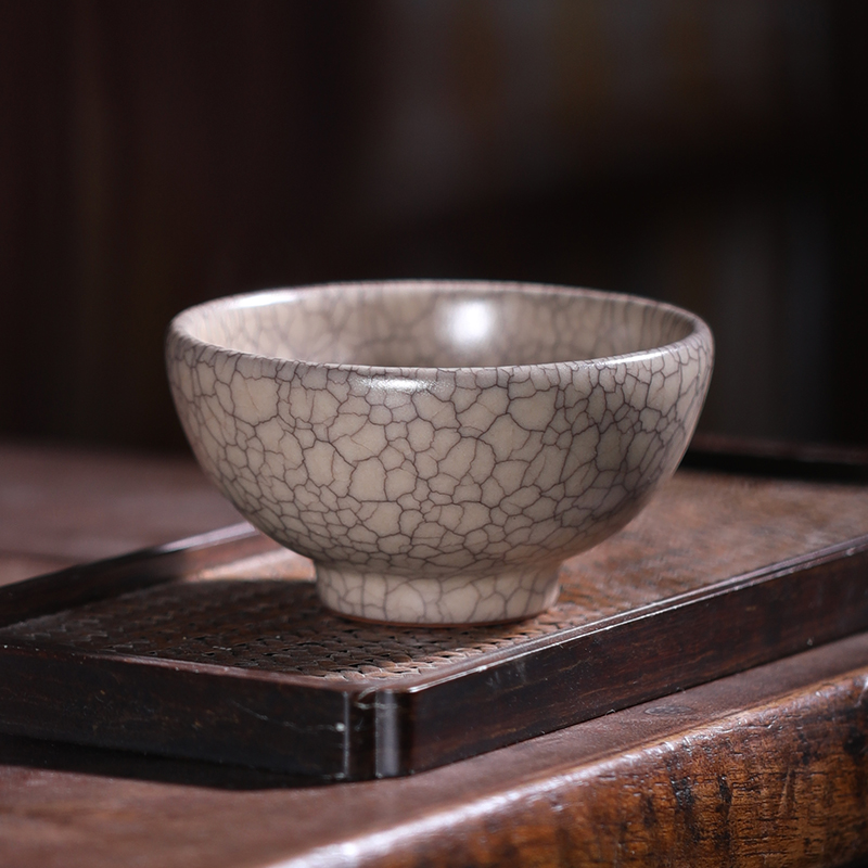 觀復（GUANFU）观复传世哥窑系列茶盏品茗杯主人杯单杯家用陶瓷功夫茶具茶杯 宋式茶碗