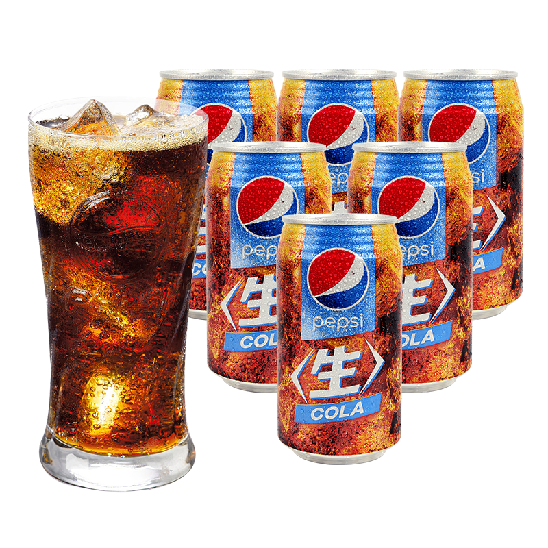 百事可乐日本进口百事可乐日本零度生可乐经典原味340ml网红零度碳酸饮料 生可乐340ml*6罐