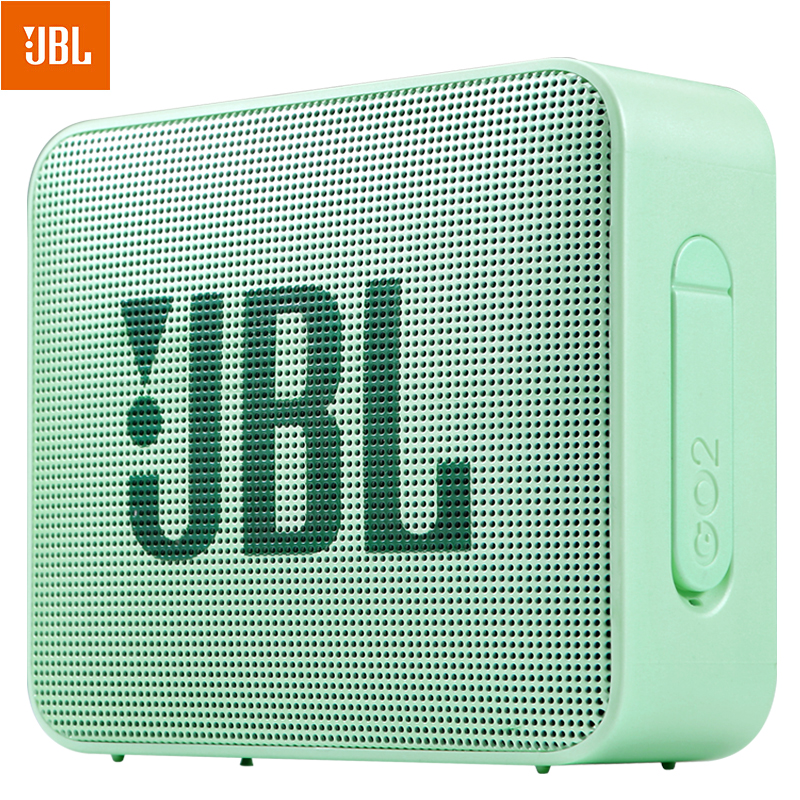 JBL GO2 音乐金砖二代 便携式蓝牙音箱+低音炮 户外音箱 迷你小音响 可免提通话 防水设计 薄荷绿