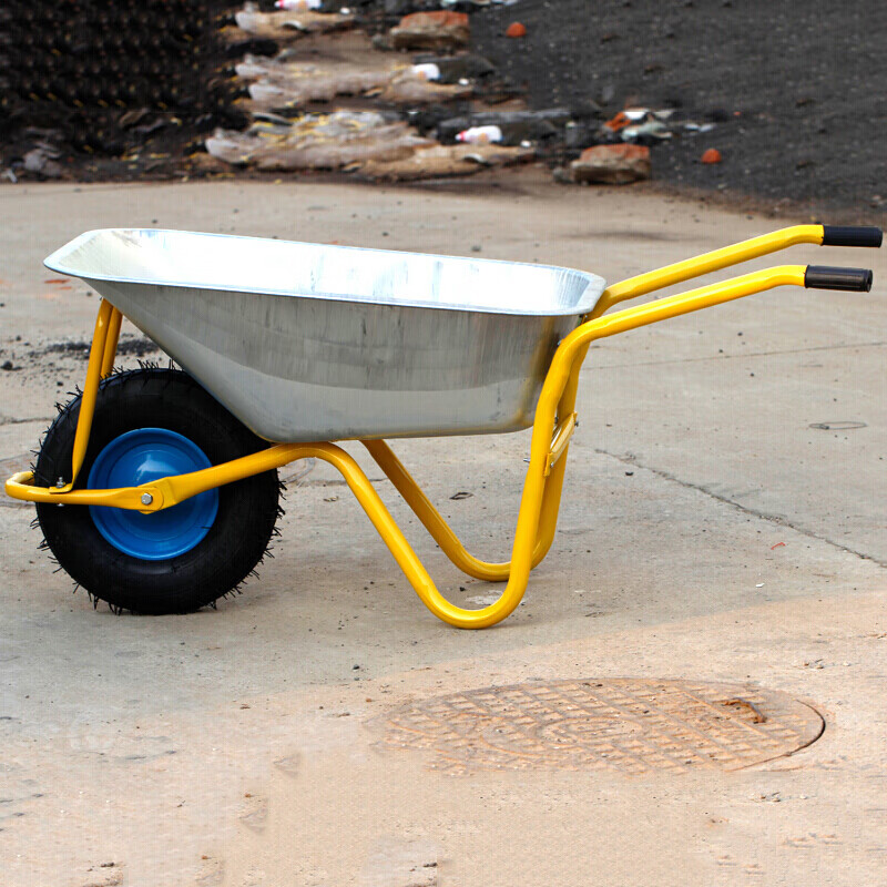 鎏金异彩独轮手推车工地花园运输沙泥土小推车垃圾搬运农用工具独轮车