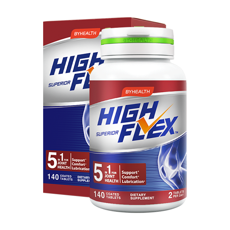 plus会员:HIGH FLEX健力多 海外版氨糖软骨素钙片红氨糖140粒 99.55元包邮