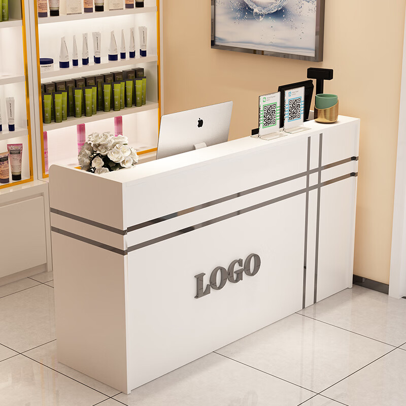 甄郝 美容院收银台服装店前台理发店小型吧台便利店简约现代收银桌柜