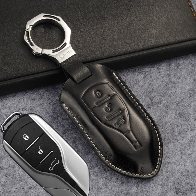 适用于野马t80钥匙包头层牛皮21新款博骏改装饰t70 70s智能遥控保护套