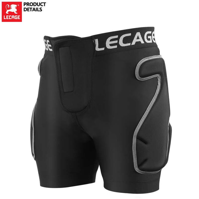 乐凯奇（LECAGE）防摔滑雪护具单双板男女防撞滑雪护甲衣裤护臀护膝极限运动套装 护臀 S码