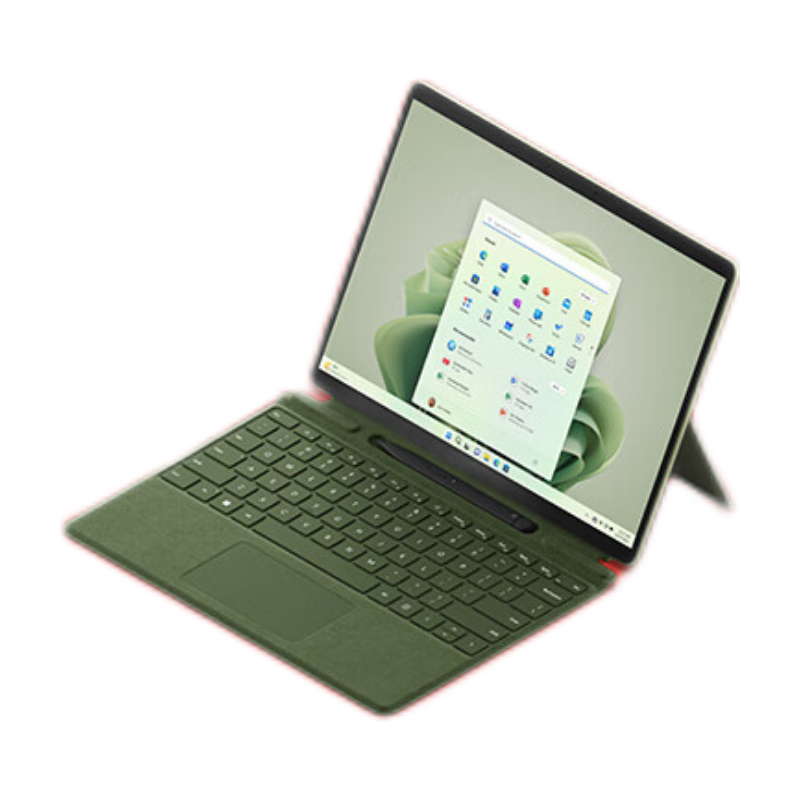 Microsoft 微软 Surface Pro 9二合一平板电脑 森野绿+森野绿键盘盖i5 8G+256G 13英寸120Hz触控屏 轻薄商务笔记本