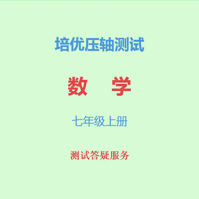 人教版初中数学培优压轴题同步训练册七年级初一上册a4练习a3试卷 全