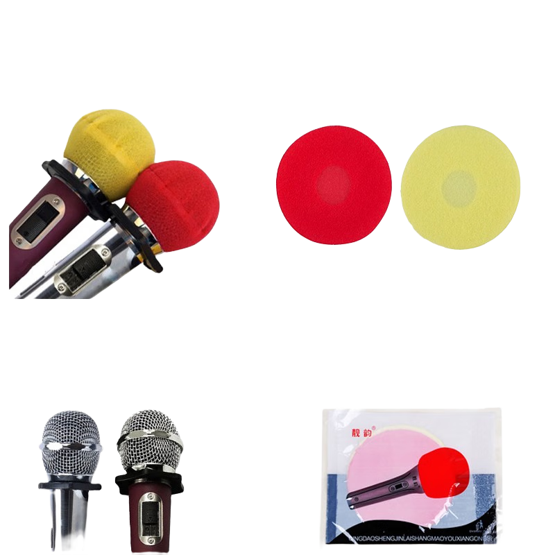 靚韻 KTV一次性話(huà)筒套海綿套O型咪罩防風(fēng)棉麥克風(fēng)咪罩麥罩防塵罩KTV專(zhuān)用干凈衛生 正包紅黃海綿套O型200包400個(gè)