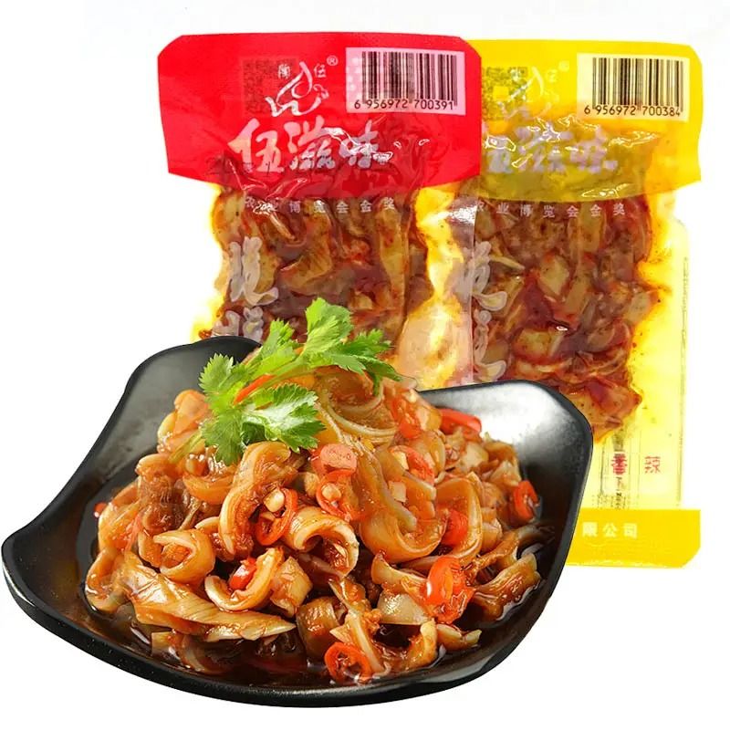 伍滋味香辣脆脆骨湖南特产猪脆骨零食即食小吃麻特辣卤味食品 香辣绝辣混合500g 1kg