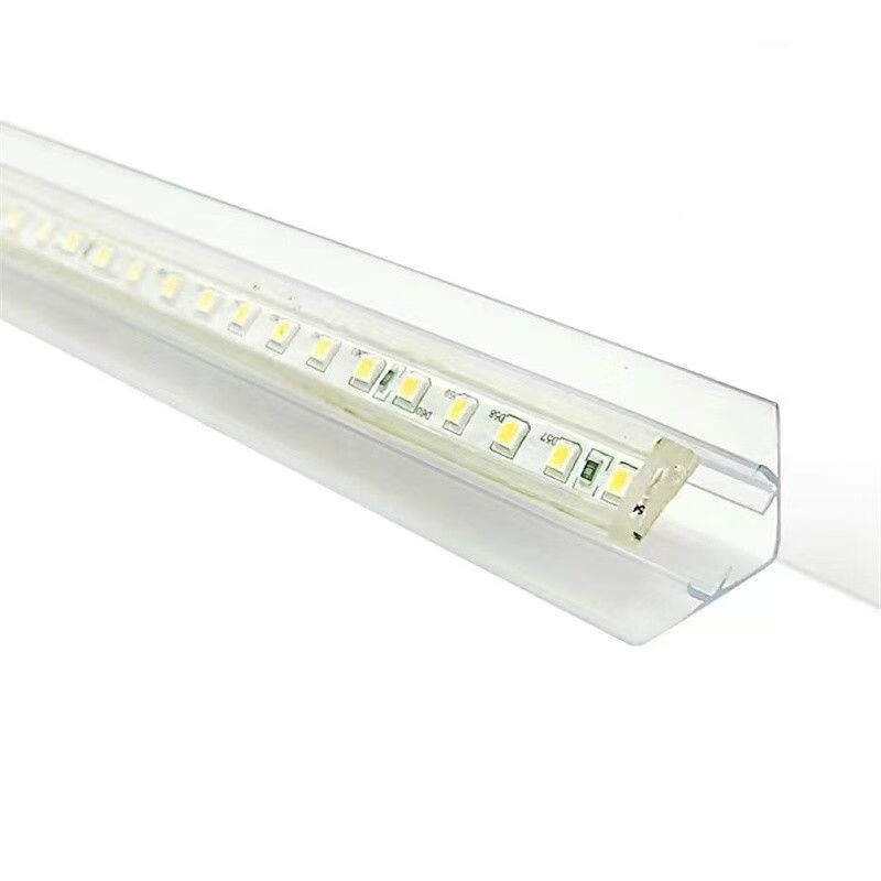 粟慄卡槽45度角pvc塑料槽吊顶斜出光灯带固定直线槽伴侣cob贴片 提示