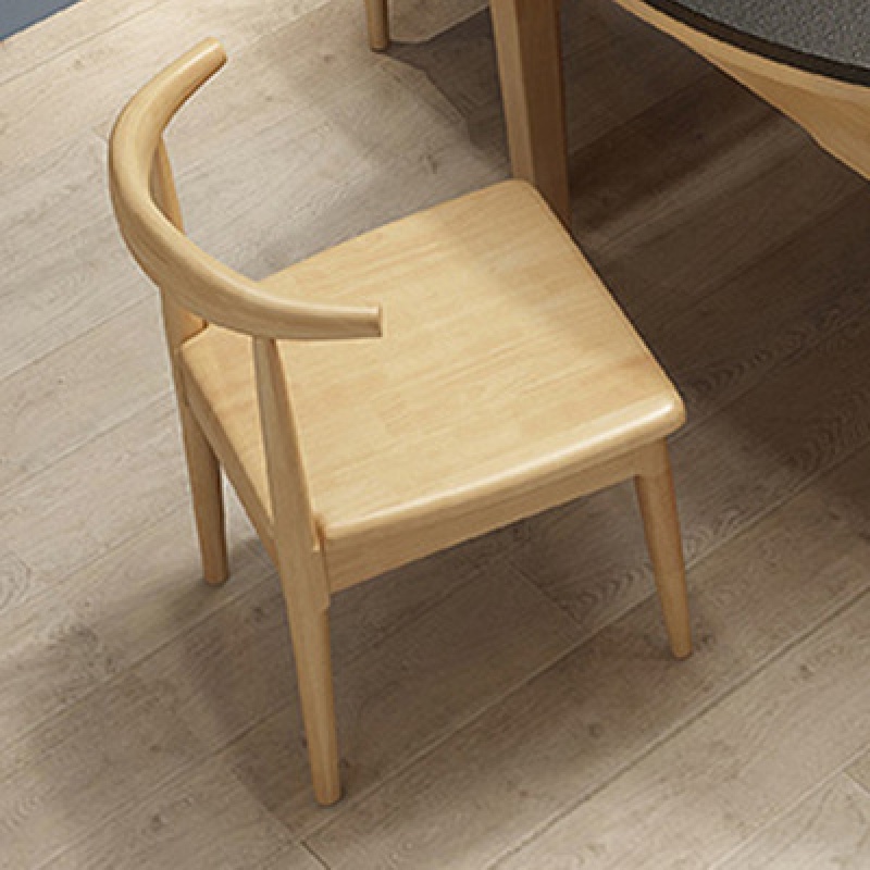全实木椅子北欧纯实木牛角椅办公椅休闲椅子靠背会议椅书椅餐椅子家用