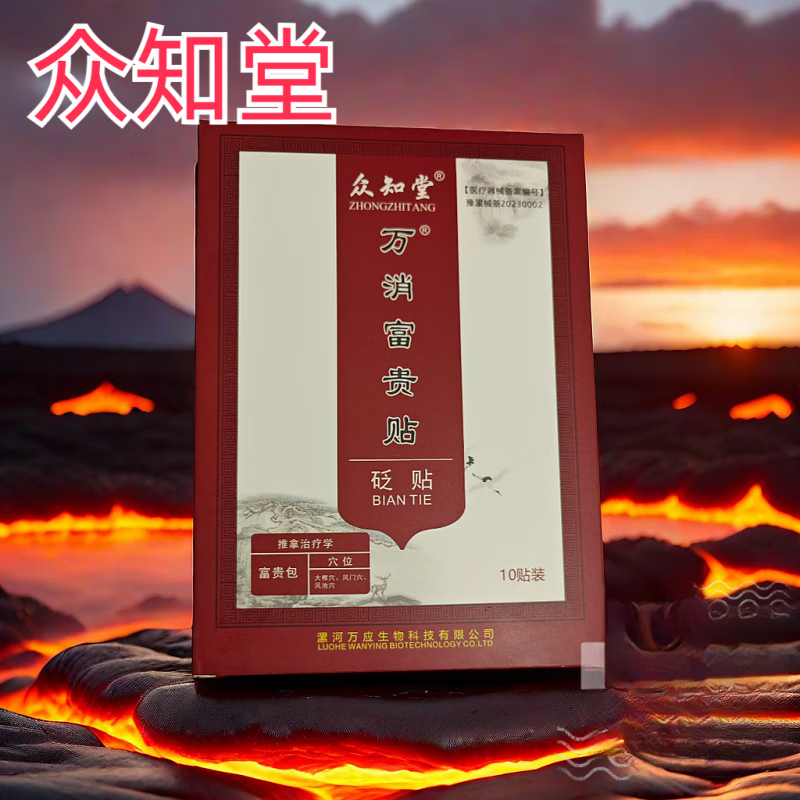 众知堂万消富贵贴颈椎贴膏颈部热敷肩颈疼痛腰椎富贵包贴 十贴 袋装