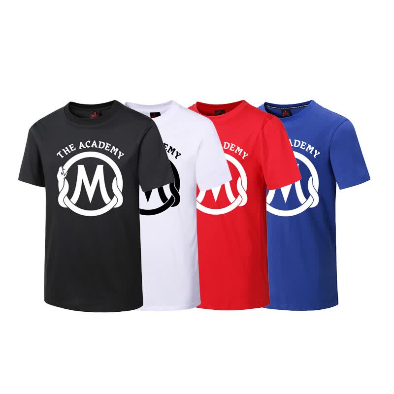 jyngndh曼巴学院蛇纹篮球运动宽松短袖t恤男针织加大 曼巴黑色1号 s