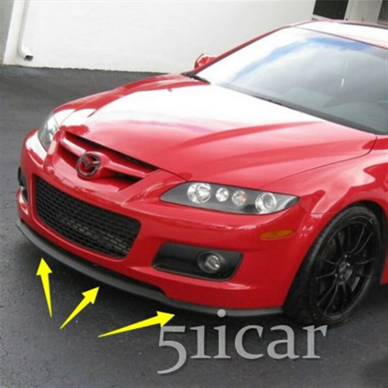 迪彦适用通用款 马自达6mps前唇 pu汽车橡胶裙边  小包围 防刮条 防撞