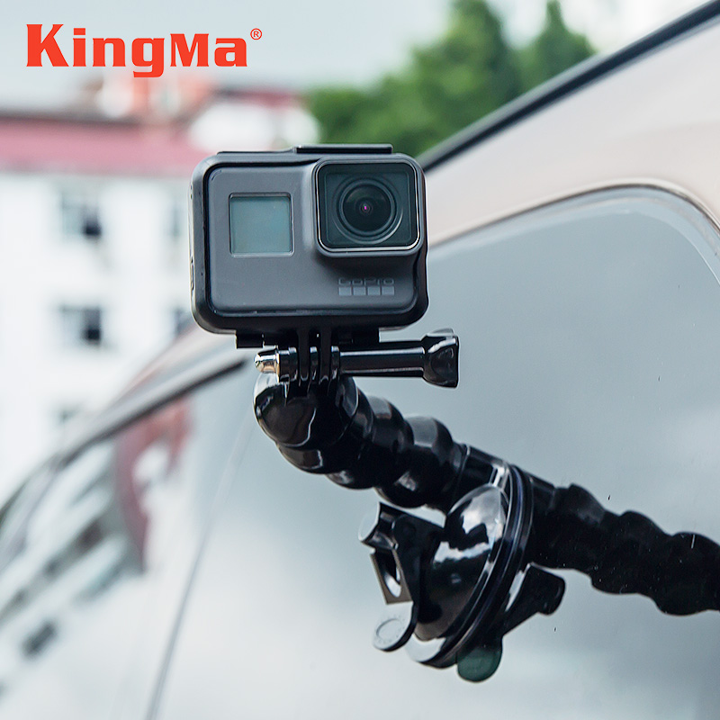 劲码 gopro8配件 hero 9 7 6 5小蚁运动相机吸盘可旋转调整角度osmo