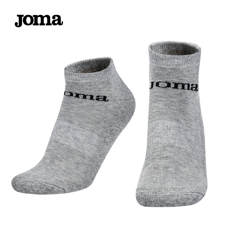 荷马运动袜男女跑步袜子中筒短袜春秋新款吸汗防臭篮球袜棉袜 灰色