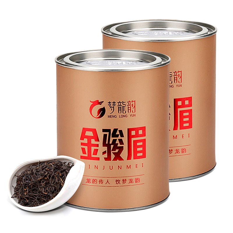 【养胃红茶】梦龙韵 茶叶 金骏眉 红茶 茶叶礼罐装 武夷红茶 新茶散装 大份量 散茶罐装 250g