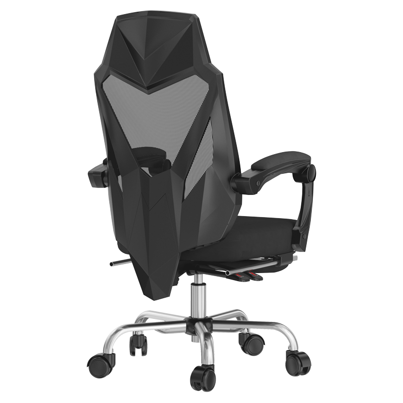 黑白调(Hbada) 电脑椅 书房椅子 人体工学椅 家用电竞椅 可躺带脚托办公椅HDNY133BMJ