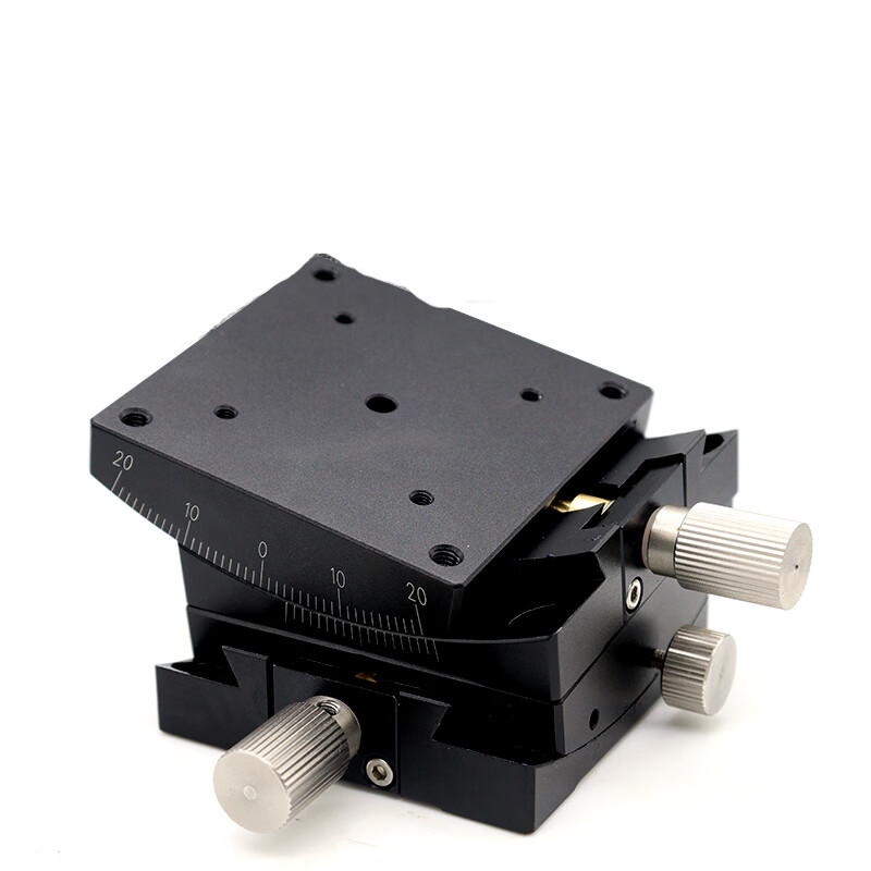 京信达60角度倾斜台 xy轴精密手动滑台水平测角仪正负微调位移弧度台