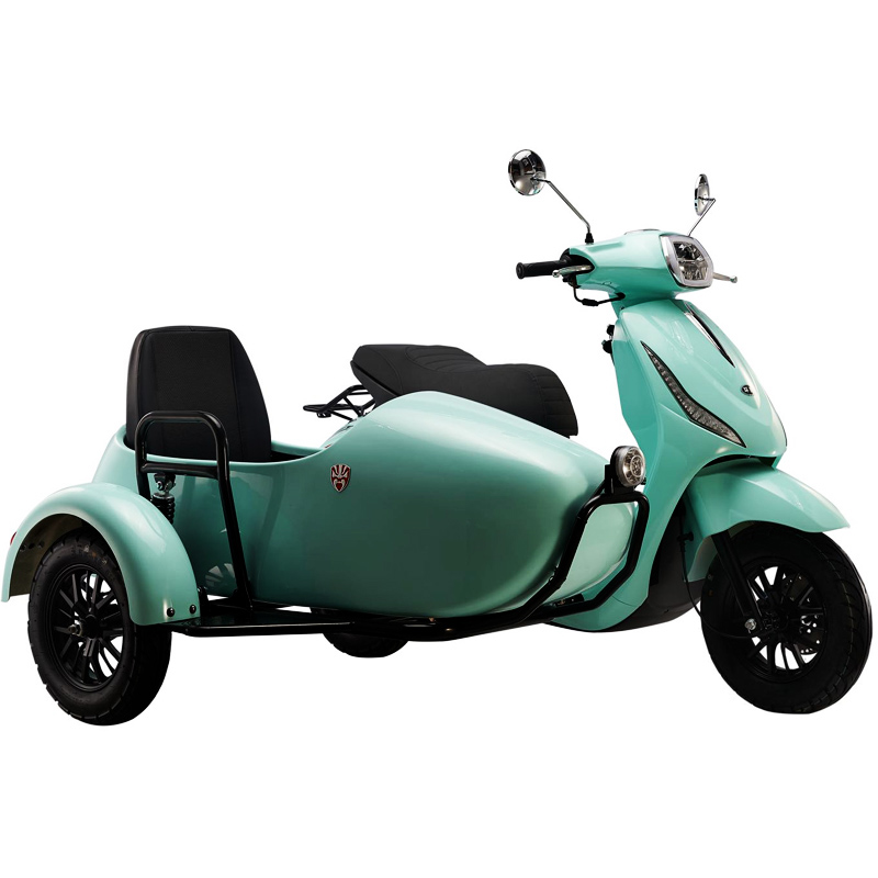 偏三轮摩托车国四电喷可上牌125cc边三轮跨子踏板跑车休闲旅行车 珍珠