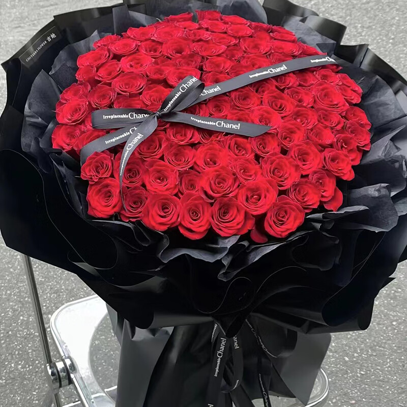 当日达生日订婚送女友老婆999朵红玫瑰大型花束 199朵红玫瑰经典花束