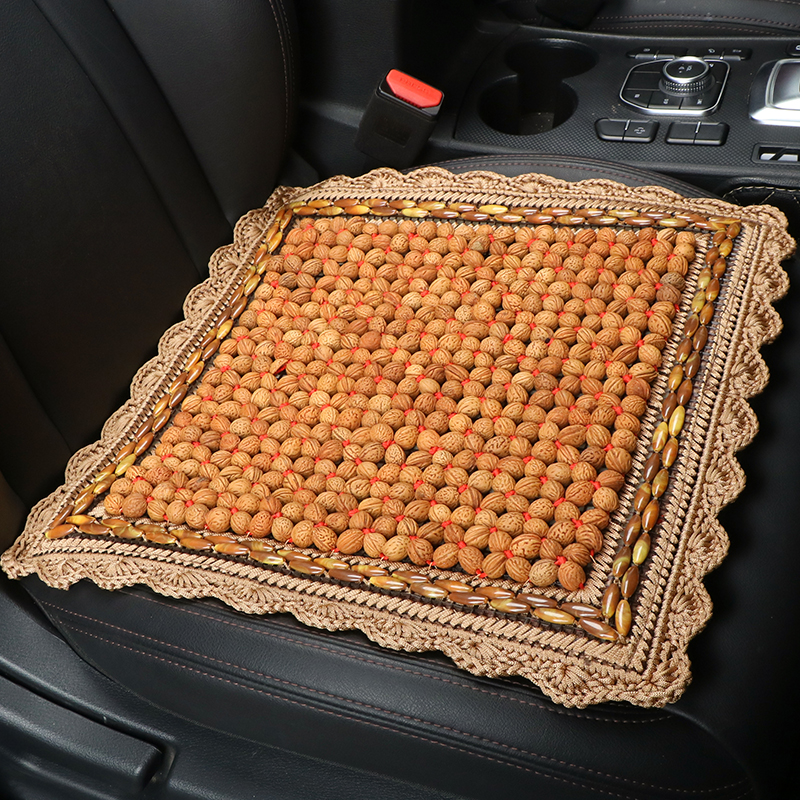 猛将兄天然野生桃核汽车坐垫夏季凉垫按摩养生单片夏天桃胡山核桃座椅