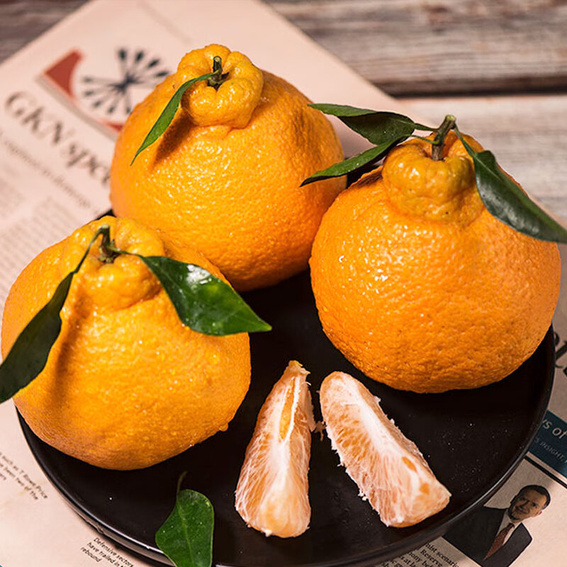 牛爱鲜丑橘丑柑四川丑柑不知火柑橘新鲜水果 不知火丑橘净重8.5斤单果80mm+ 新鲜