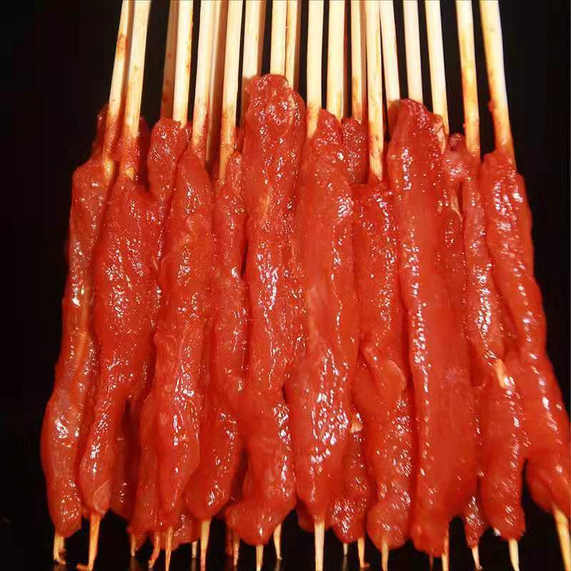 fghgf【顺丰速运】牛肉风味手把串300串牛肉小串夺命小串烧烤串铁板串