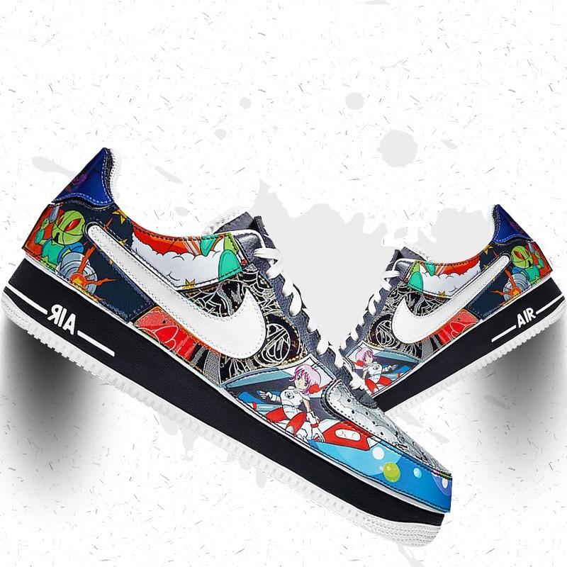 耐克(nike)男女鞋 air force 1 af1 空军一号 二次元 魔术贴低帮休闲