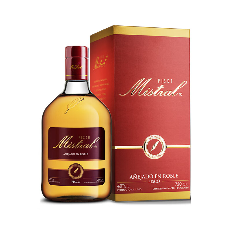 嘉洛潘pisco酒智利白兰地智邑皮斯科智利原瓶进口洋酒蒸馏酒 精选