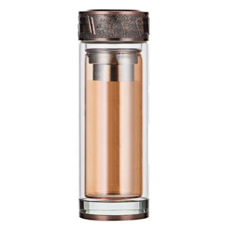 盖双层水晶玻璃杯退伍老兵周年纪念水杯礼品盒 三代浮雕杯盖水晶杯