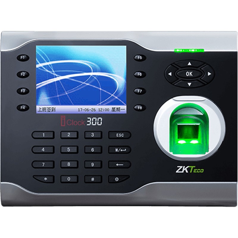 zkteco中控智慧iclock300考勤机指纹签到打卡300脸1000指纹tcpip,u盘