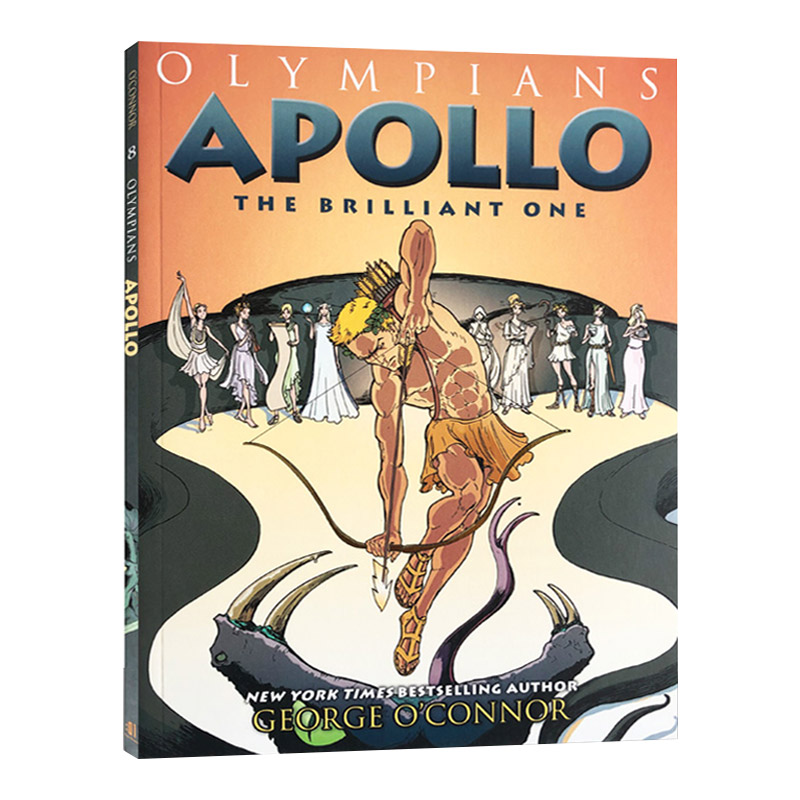 Olympians: Apollo 奥林匹斯主神系列漫画小说8阿波罗 英文原版 儿童英语读物 全英文版