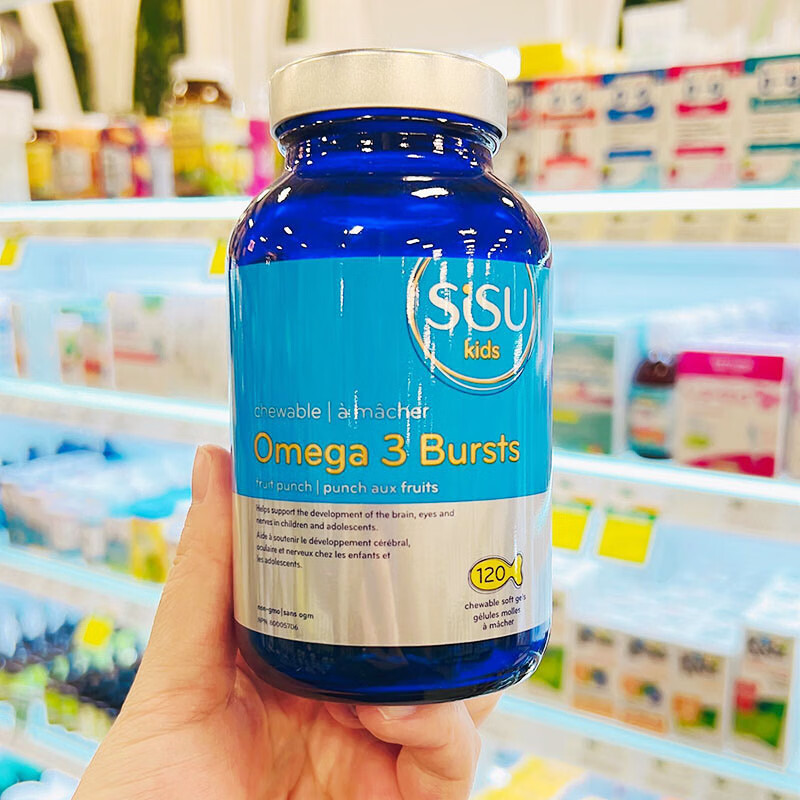 加拿大sisu儿童鱼油dha胶囊120粒1-18岁 120粒 120粒