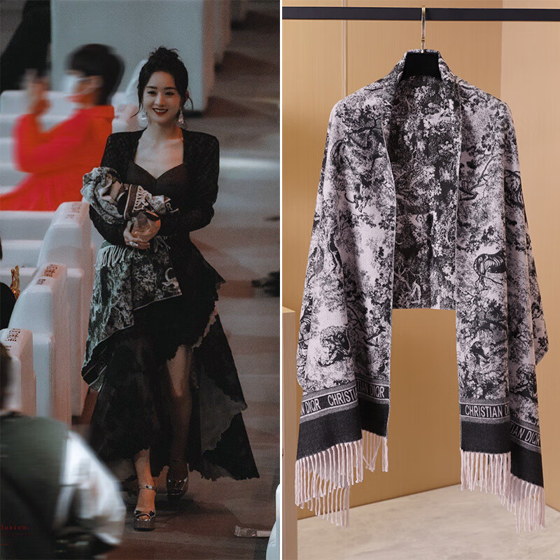 【优选好物】官方旗舰同款店赵丽颖angela同款韩版潮风格围巾女冬季