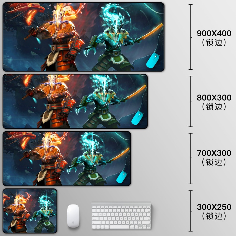 刀塔dota2鼠标垫超大号锁边键盘桌垫影魔剑圣游戏周边