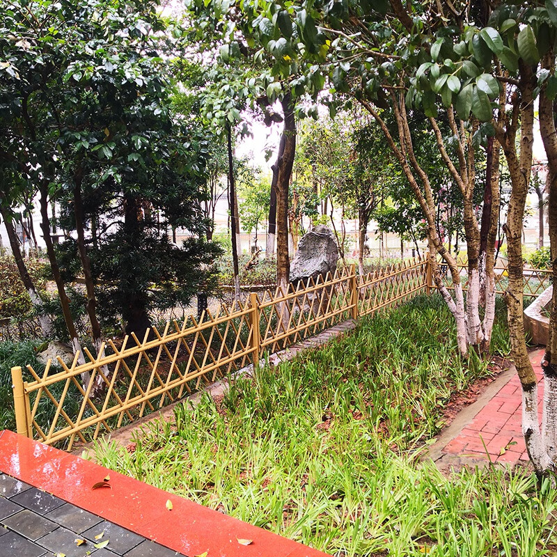 奔新农(benxinnong)菜地围栏不锈钢仿竹护栏美丽乡村菜地围栏竹篱笆
