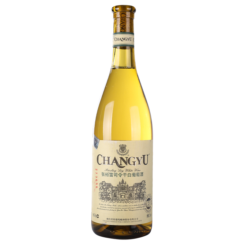 张裕特选级雷司令干白葡萄酒750ml国产红酒daaamdegr