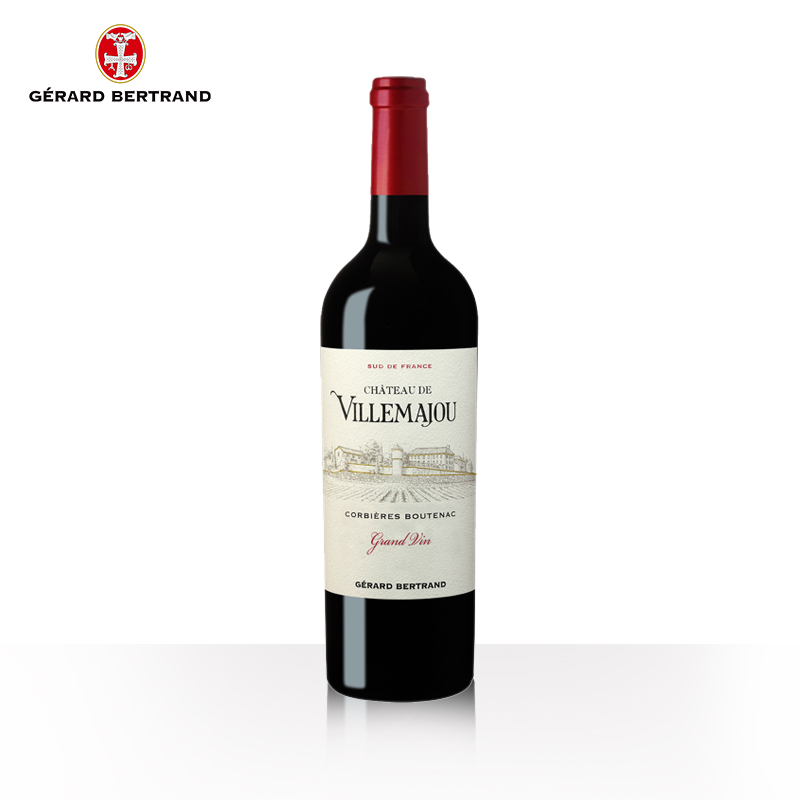 吉哈伯通法国原装进口prestige维拉玛酒庄科比埃飞马城堡干红葡萄酒