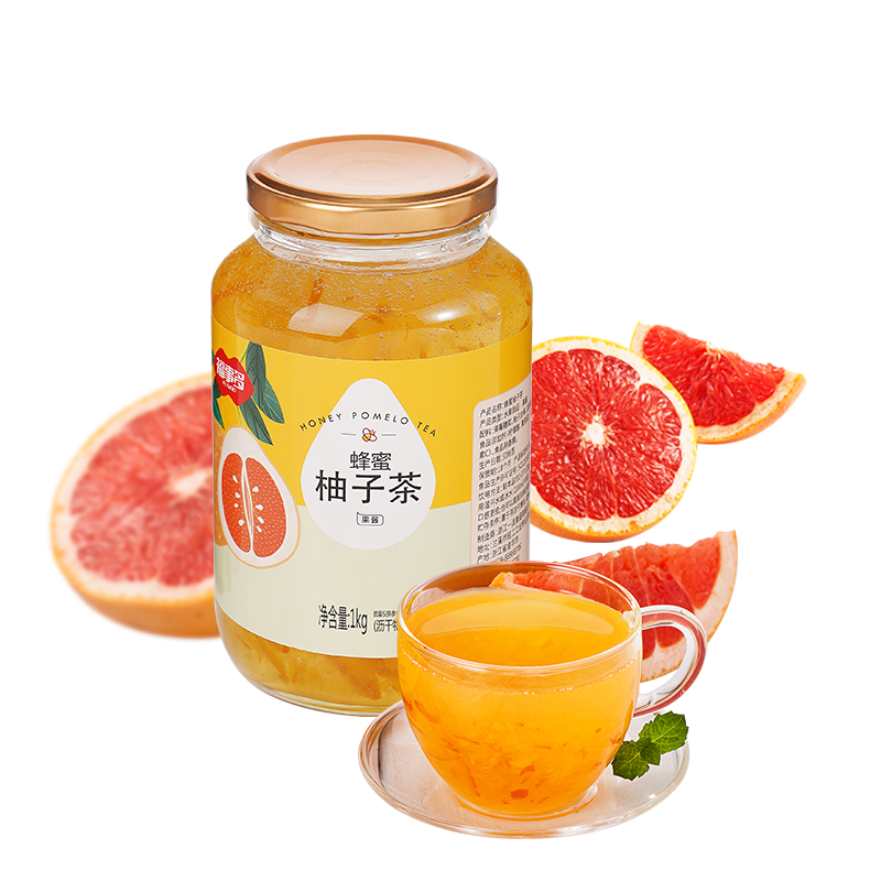 福事多蜂蜜柚子茶，健康与美味的完美平衡！